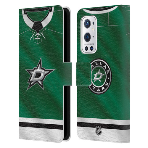 NHL Dallas Stars Jersey Leather Book Wallet Case Cover For OnePlus 9 Pro