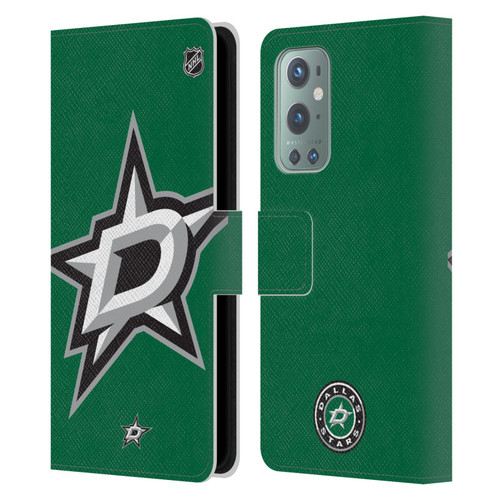 NHL Dallas Stars Oversized Leather Book Wallet Case Cover For OnePlus 9