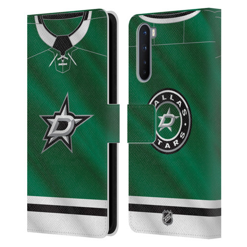 NHL Dallas Stars Jersey Leather Book Wallet Case Cover For OnePlus Nord 5G