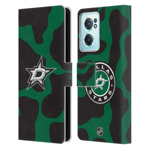 NHL Dallas Stars Cow Pattern Leather Book Wallet Case Cover For OnePlus Nord CE 2 5G