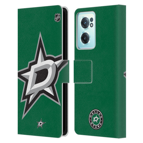NHL Dallas Stars Oversized Leather Book Wallet Case Cover For OnePlus Nord CE 2 5G