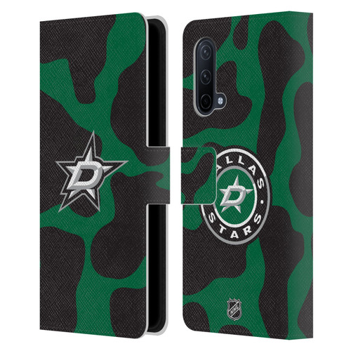 NHL Dallas Stars Cow Pattern Leather Book Wallet Case Cover For OnePlus Nord CE 5G