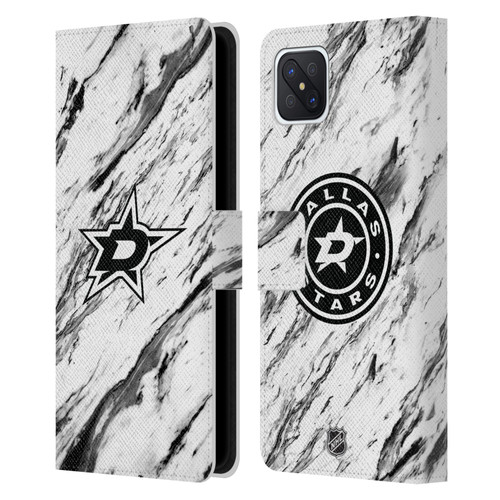 NHL Dallas Stars Marble Leather Book Wallet Case Cover For OPPO Reno4 Z 5G