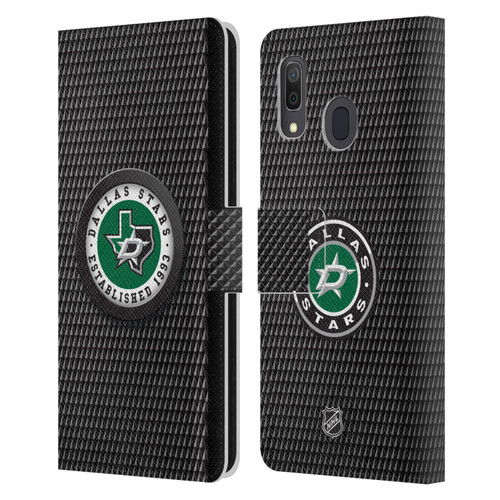 NHL Dallas Stars Puck Texture Leather Book Wallet Case Cover For Samsung Galaxy A33 5G (2022)