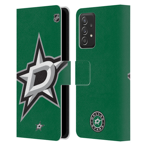 NHL Dallas Stars Oversized Leather Book Wallet Case Cover For Samsung Galaxy A52 / A52s / 5G (2021)