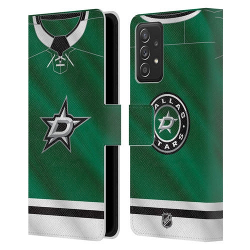 NHL Dallas Stars Jersey Leather Book Wallet Case Cover For Samsung Galaxy A53 5G (2022)