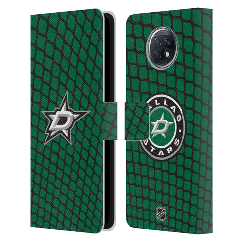 NHL Dallas Stars Net Pattern Leather Book Wallet Case Cover For Xiaomi Redmi Note 9T 5G