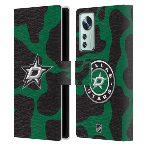 NHL Dallas Stars Cow Pattern Leather Book Wallet Case Cover For Xiaomi 12