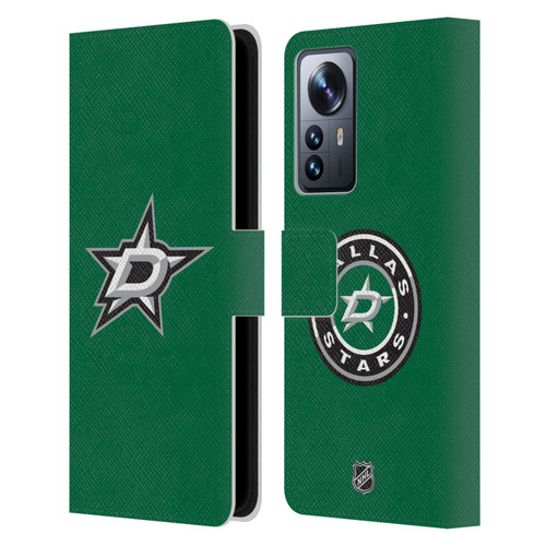 NHL Dallas Stars Plain Leather Book Wallet Case Cover For Xiaomi 12 Pro