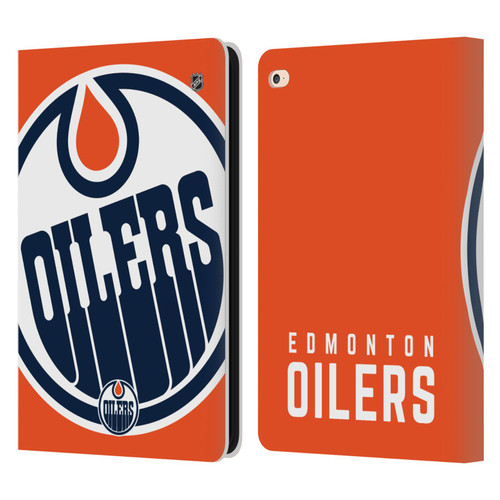 NHL Edmonton Oilers Oversized Leather Book Wallet Case Cover For Apple iPad Air 2 (2014)