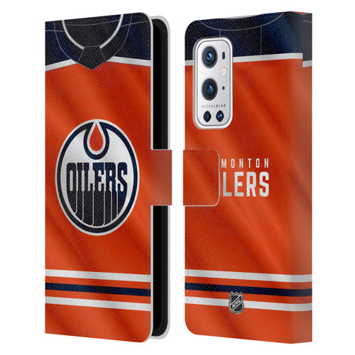 NHL Edmonton Oilers Jersey Leather Book Wallet Case Cover For OnePlus 9 Pro