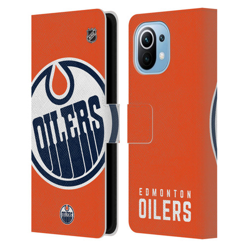 NHL Edmonton Oilers Oversized Leather Book Wallet Case Cover For Xiaomi Mi 11