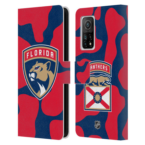 NHL Florida Panthers Cow Pattern Leather Book Wallet Case Cover For Xiaomi Mi 10T 5G