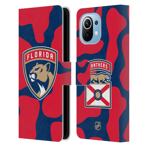 NHL Florida Panthers Cow Pattern Leather Book Wallet Case Cover For Xiaomi Mi 11