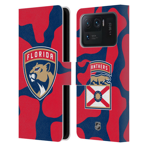 NHL Florida Panthers Cow Pattern Leather Book Wallet Case Cover For Xiaomi Mi 11 Ultra