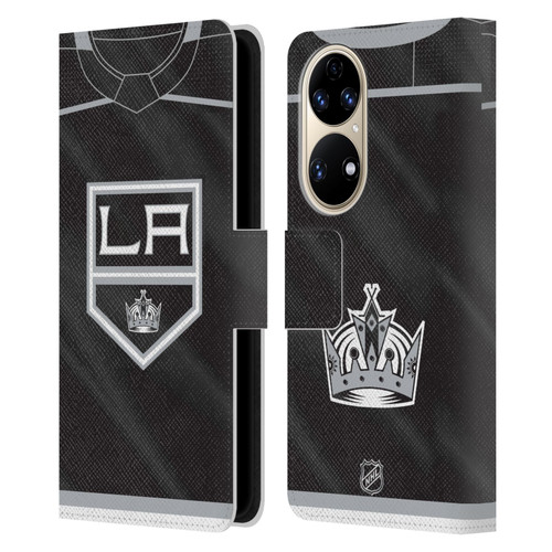 NHL Los Angeles Kings Jersey Leather Book Wallet Case Cover For Huawei P50