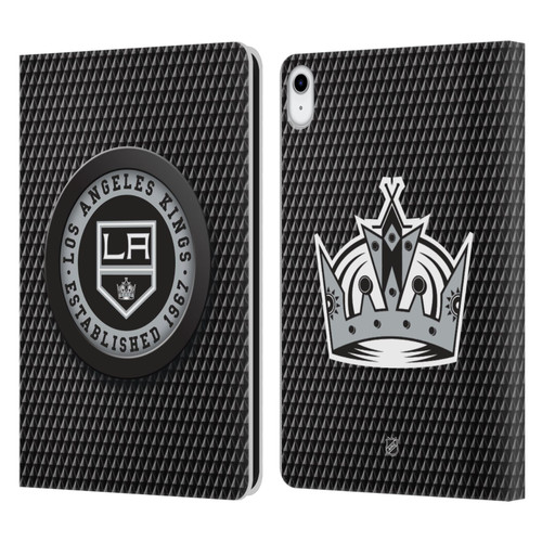 NHL Los Angeles Kings Puck Texture Leather Book Wallet Case Cover For Apple iPad 10.9 2022/2025