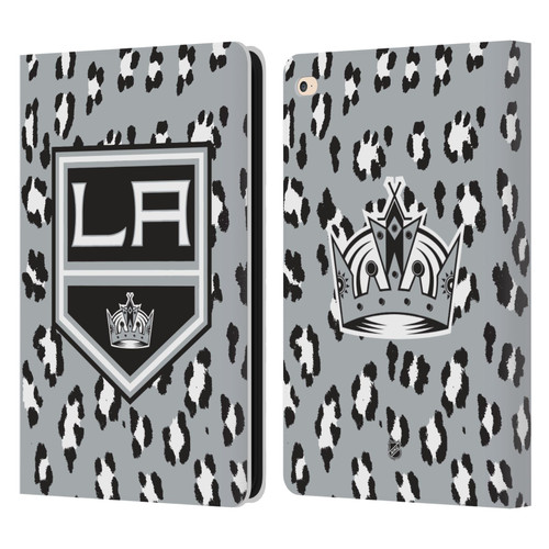 NHL Los Angeles Kings Leopard Patten Leather Book Wallet Case Cover For Apple iPad Air 2 (2014)