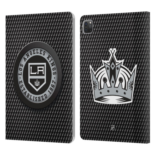NHL Los Angeles Kings Puck Texture Leather Book Wallet Case Cover For Apple iPad Pro 11 2020 / 2021 / 2022