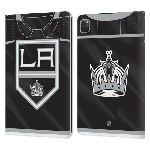 NHL Los Angeles Kings Jersey Leather Book Wallet Case Cover For Apple iPad Pro 11 2020 / 2021 / 2022