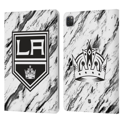 NHL Los Angeles Kings Marble Leather Book Wallet Case Cover For Apple iPad Pro 11 2020 / 2021 / 2022