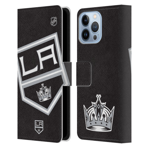 NHL Los Angeles Kings Oversized Leather Book Wallet Case Cover For Apple iPhone 13 Pro Max