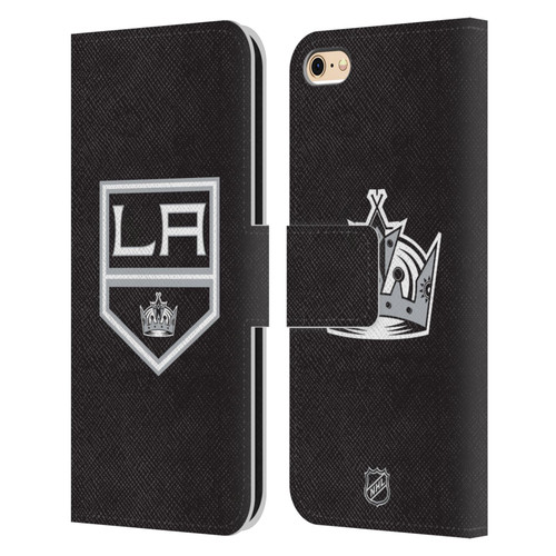 NHL Los Angeles Kings Plain Leather Book Wallet Case Cover For Apple iPhone 6 / iPhone 6s