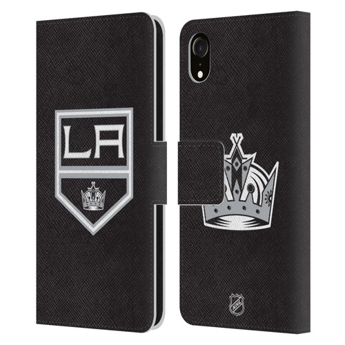 NHL Los Angeles Kings Plain Leather Book Wallet Case Cover For Apple iPhone XR NHL Los Angeles Kings Plain Leather Book Wallet Case Cover For Apple iPhone XR
