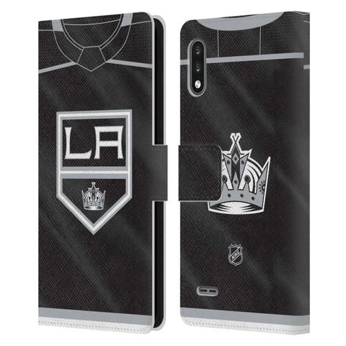 NHL Los Angeles Kings Jersey Leather Book Wallet Case Cover For LG K22