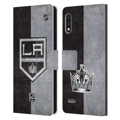 NHL Los Angeles Kings Half Distressed Leather Book Wallet Case Cover For LG K22