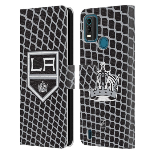 NHL Los Angeles Kings Net Pattern Leather Book Wallet Case Cover For Nokia G11 Plus NHL Los Angeles Kings Net Pattern Leather Book Wallet Case Cover For Nokia G11 Plus