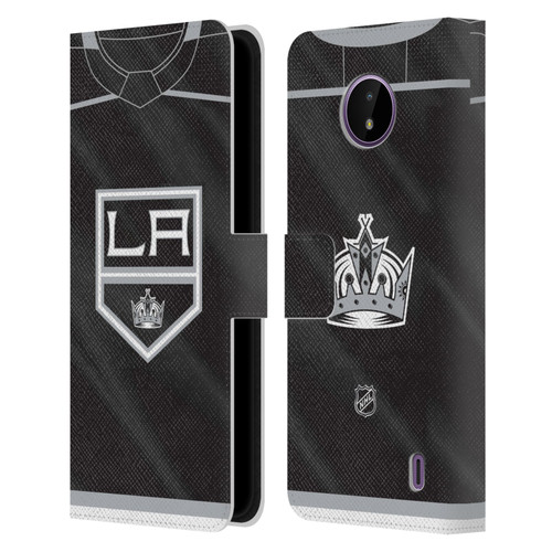 NHL Los Angeles Kings Jersey Leather Book Wallet Case Cover For Nokia C10 / C20