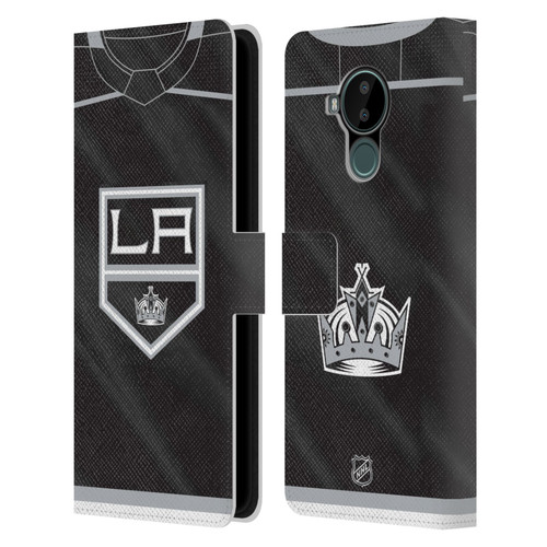 NHL Los Angeles Kings Jersey Leather Book Wallet Case Cover For Nokia C30