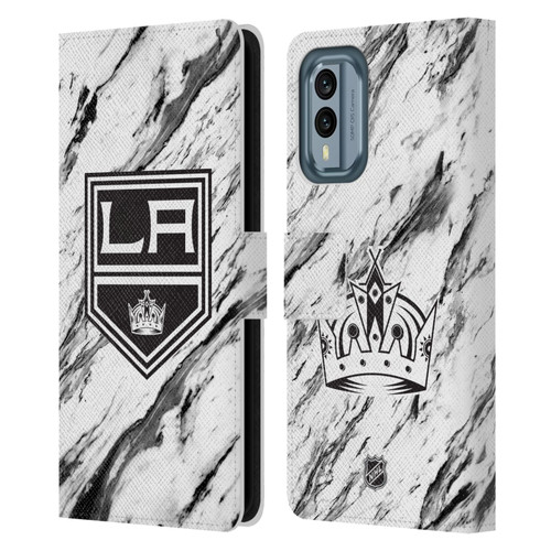 NHL Los Angeles Kings Marble Leather Book Wallet Case Cover For Nokia X30