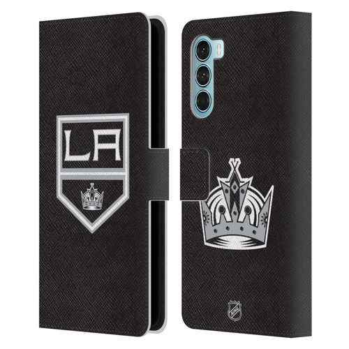 NHL Los Angeles Kings Plain Leather Book Wallet Case Cover For Motorola Edge S30 / Moto G200 5G