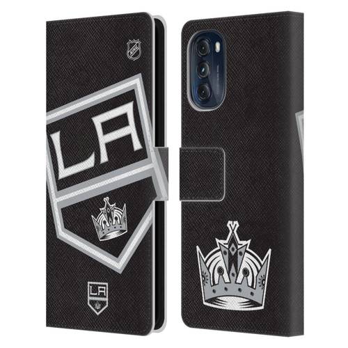 NHL Los Angeles Kings Oversized Leather Book Wallet Case Cover For Motorola Moto G (2022)