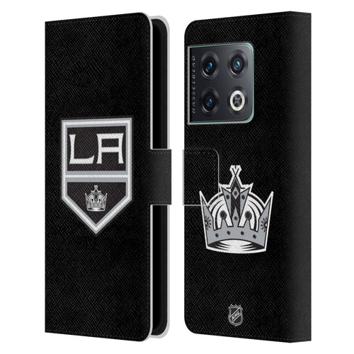 NHL Los Angeles Kings Plain Leather Book Wallet Case Cover For OnePlus 10 Pro