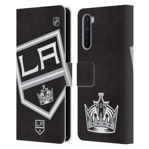 NHL Los Angeles Kings Oversized Leather Book Wallet Case Cover For OnePlus Nord 5G