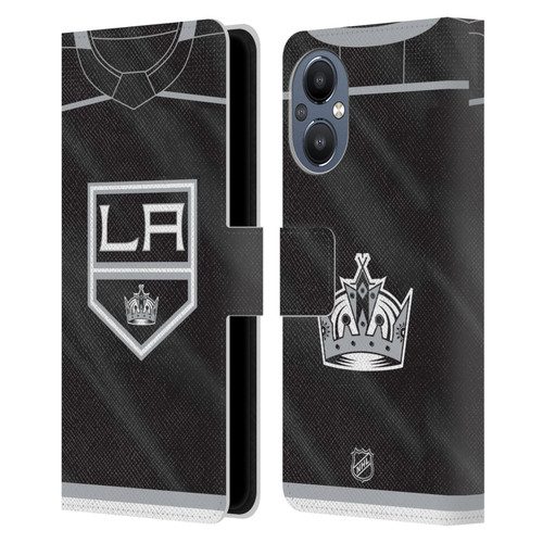 NHL Los Angeles Kings Jersey Leather Book Wallet Case Cover For OnePlus Nord N20 5G