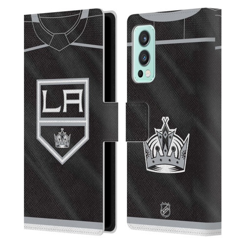 NHL Los Angeles Kings Jersey Leather Book Wallet Case Cover For OnePlus Nord 2 5G