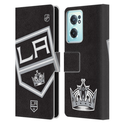 NHL Los Angeles Kings Oversized Leather Book Wallet Case Cover For OnePlus Nord CE 2 5G