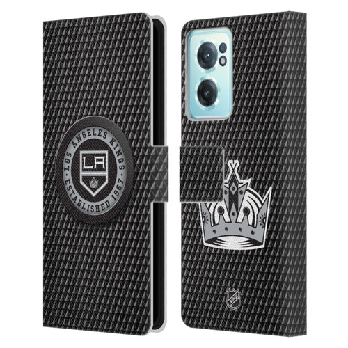 NHL Los Angeles Kings Puck Texture Leather Book Wallet Case Cover For OnePlus Nord CE 2 5G