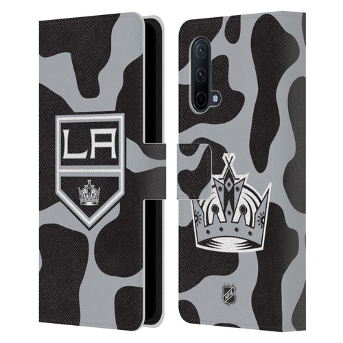 NHL Los Angeles Kings Cow Pattern Leather Book Wallet Case Cover For OnePlus Nord CE 5G