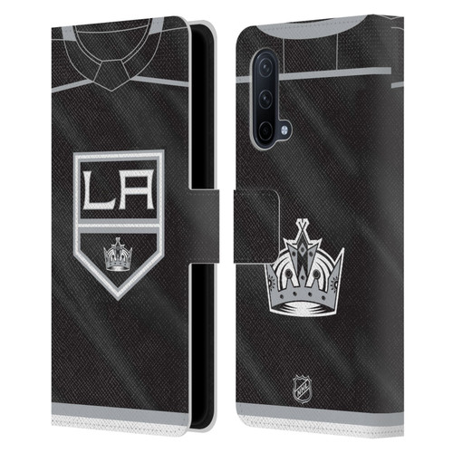 NHL Los Angeles Kings Jersey Leather Book Wallet Case Cover For OnePlus Nord CE 5G