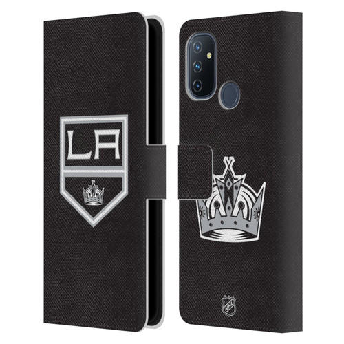 NHL Los Angeles Kings Plain Leather Book Wallet Case Cover For OnePlus Nord N100