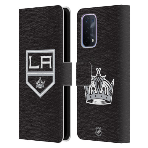 NHL Los Angeles Kings Plain Leather Book Wallet Case Cover For OPPO A54 5G