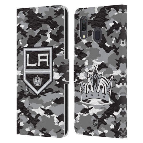 NHL Los Angeles Kings Camouflage Leather Book Wallet Case Cover For Samsung Galaxy A33 5G (2022)