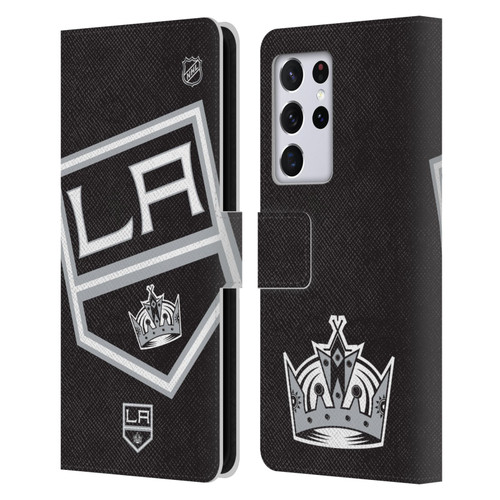 NHL Los Angeles Kings Oversized Leather Book Wallet Case Cover For Samsung Galaxy S21 Ultra 5G