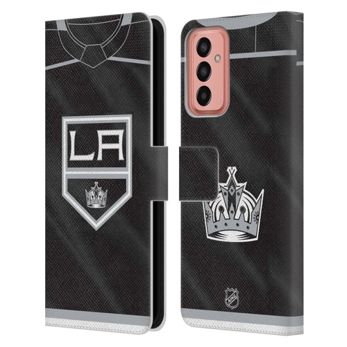 NHL Los Angeles Kings Jersey Leather Book Wallet Case Cover For Samsung Galaxy M13 (2022)