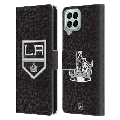 NHL Los Angeles Kings Plain Leather Book Wallet Case Cover For Samsung Galaxy M33 (2022)